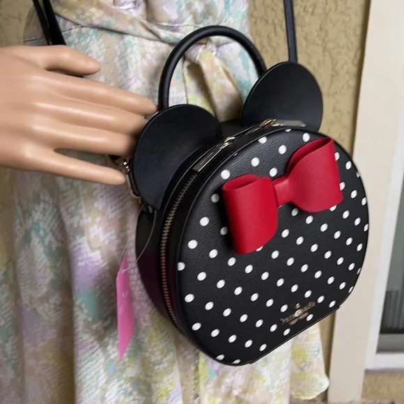 Kate Spade: disney x kate spade new york minnie mouse crossbody bag - Picture 9 of 16